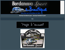Tablet Screenshot of boutique-bordanova-sport.com